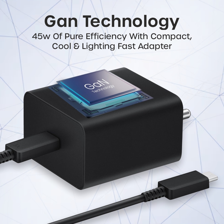 Black Samsung 45W Super Fast Charging Travel Adapter (Without Cable), Black | Original Samsung Wall Charger for Galaxy S24, S23, Note20, Z Fold & More