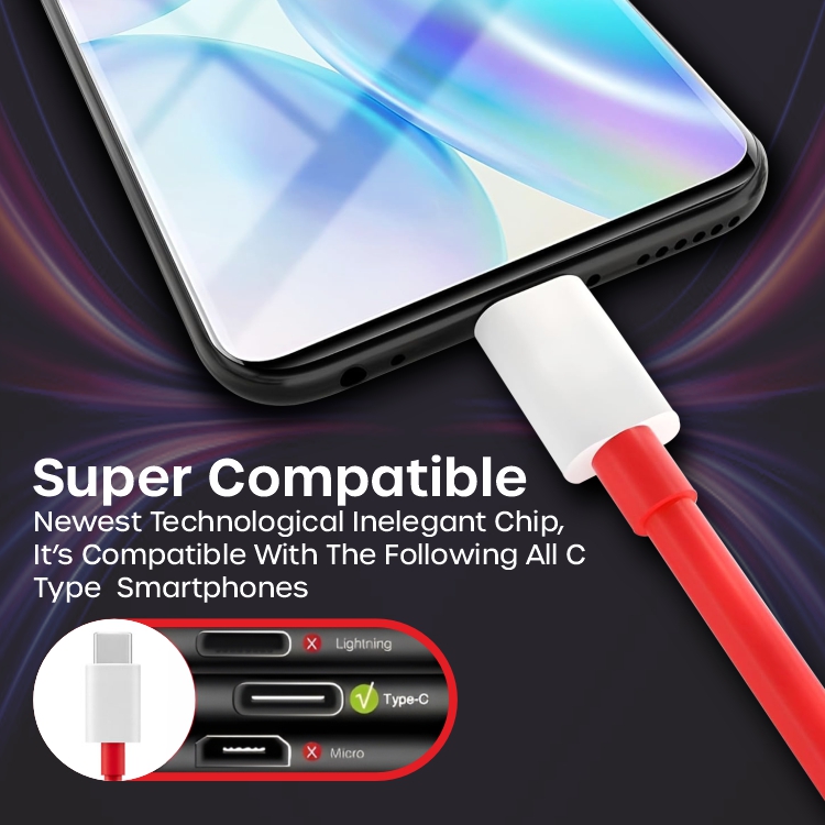 Crompass 85W SuperVOOC Fast Charger with USB to Type-C Cable | Supports Dash, Warp, VOOC, SuperDart & Rapid Charging | Compatible with OnePlus 13, 13R, Samsung, Realme, Redmi, Oppo, Pixel & More | Type-C Charger Combo