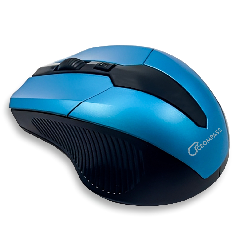 Crompass W307 Wireless Mouse 2.4GHz | Adjustable DPI Sensitivity | Ergonomic Design | USB Nano Receiver | Compatible with Laptop, Desktop PC & Mac
