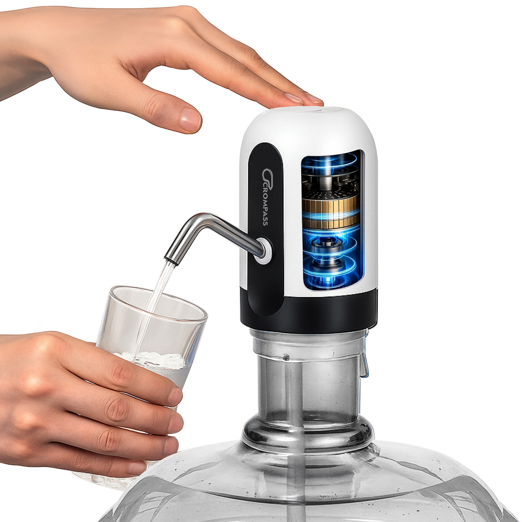 Automatic Wireless Water Can Pump for 20L Bottle-USB Rechargeable Smart Dispenser