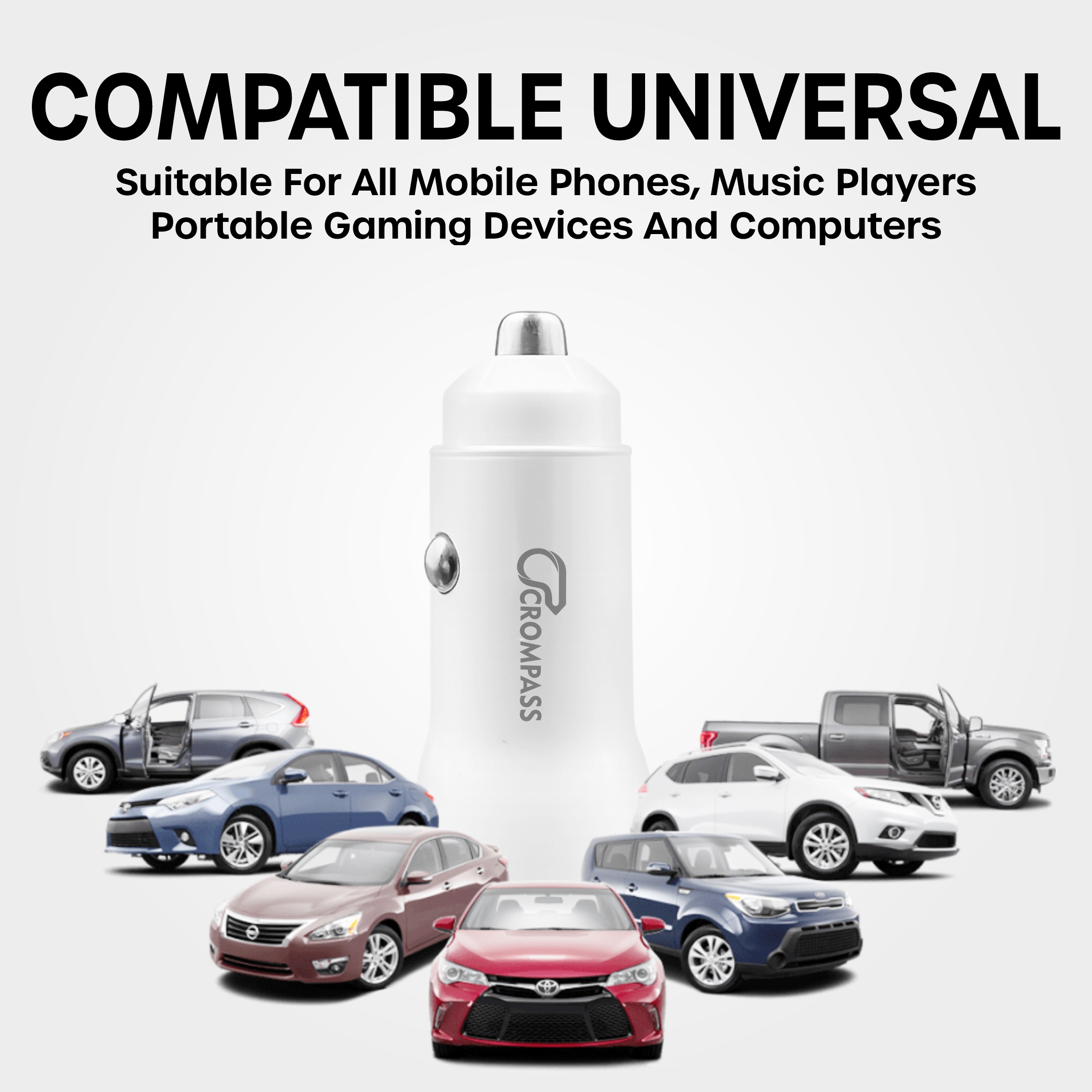 CROMPASS 38 W Qualcomm 3.0 Turbo Car Charger