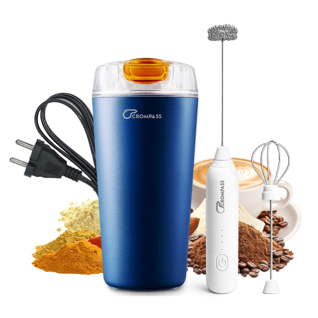 CROMPASS Electric Self-Stirring Protein Shaker & Coffee Frother Cup