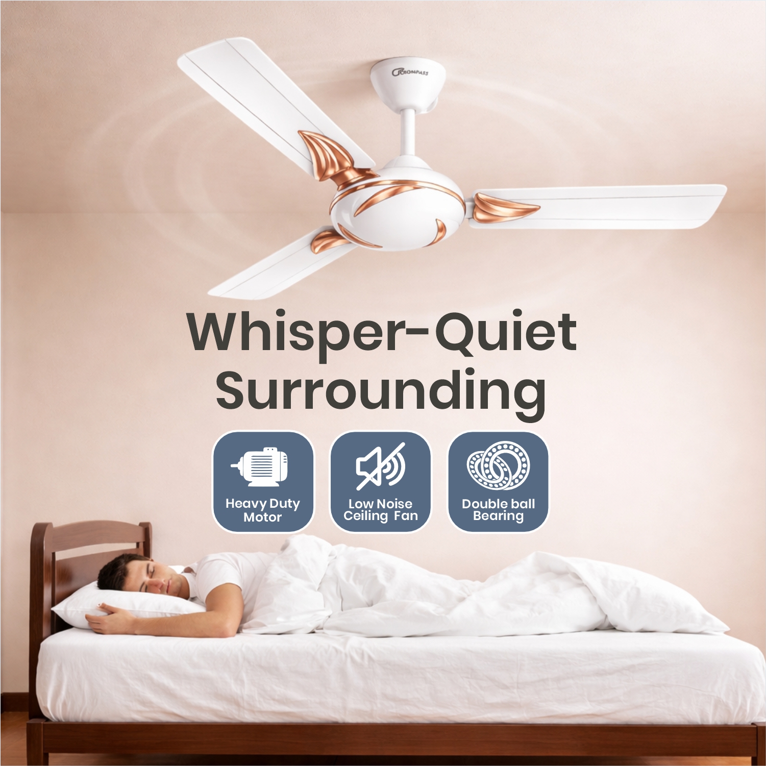 CROMPASS Premium Designer Ceiling Fan 1200mm