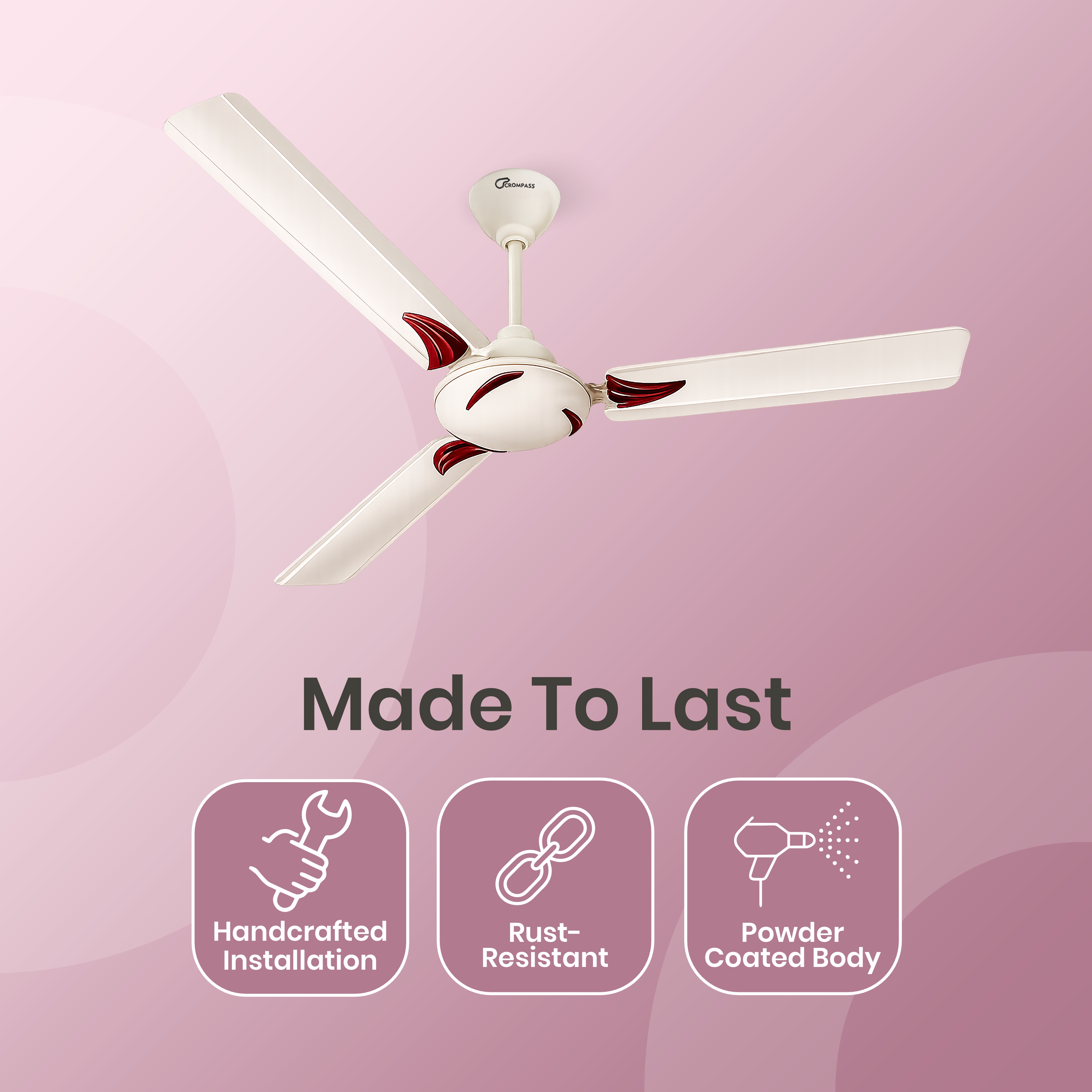 Crompass Elegant Ceiling Fan 1200 mm